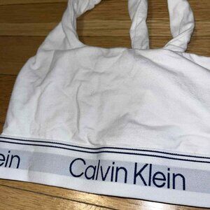 Calvin Klein Brand White Sports Bra - Women's Size SMALL - Brand NEW